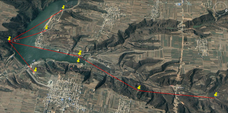 林皋慢城旅游区监控点位分布图