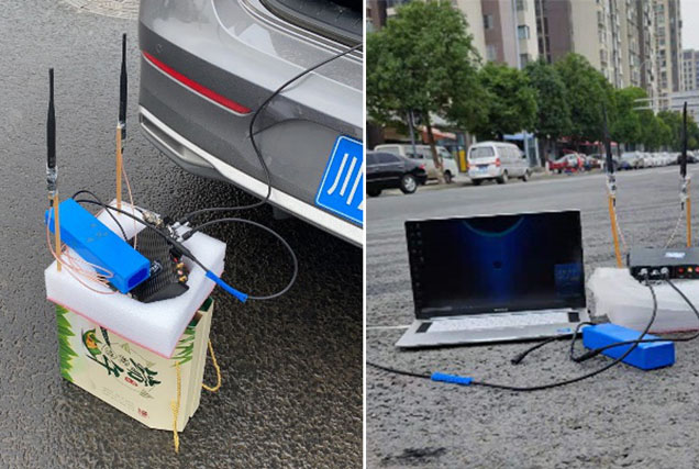 云顶集团机载自组网设备成都1千米实地测试