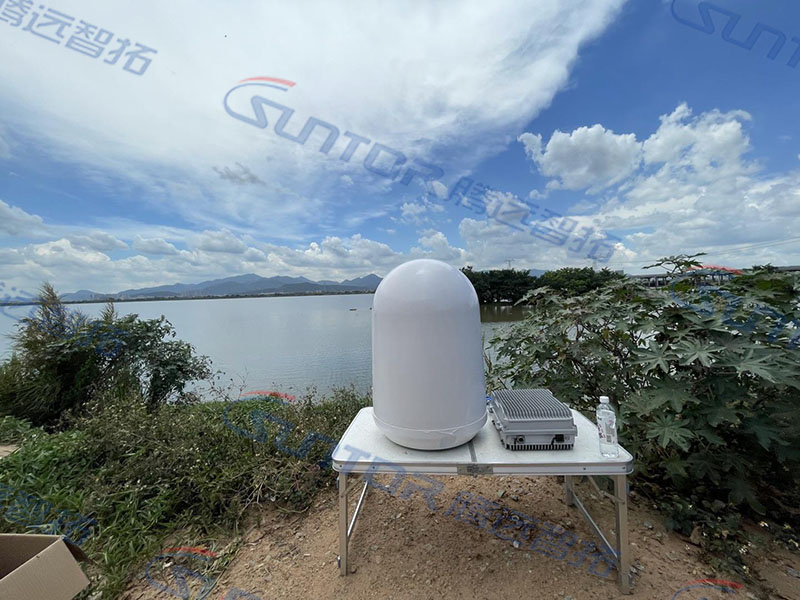 旅游景区潼湖湿地公园自组网设备野外测试